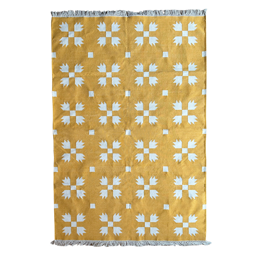 
                  
                    Shivani Indian Cotton Handmade Rug - Mustard
                  
                